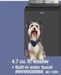 Menards Maytag 4.7 cu. ft. Pet Pro Volcano Black Top-Load Washer offer