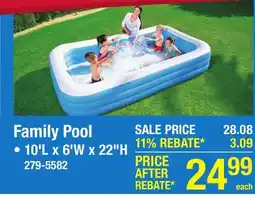 Menards H2OGO! 10' Rectangular Inflatable Family Pool - Assorted Styles offer