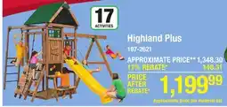 Menards Highland Plus offer