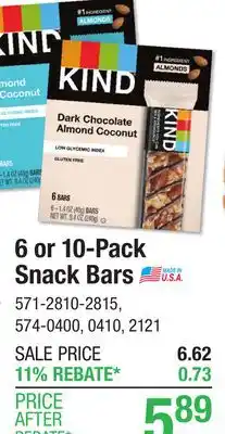 Menards KIND Almond & Coconut Bars - 6 ct offer