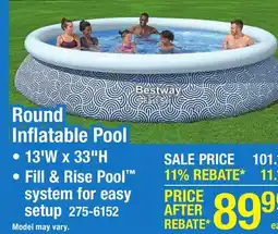 Menards Bestway Fast Set 13' x 33 Round Inflatable Pool Set - Assorted Styles offer