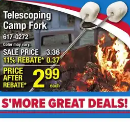 Menards Stainless Steel Telescoping Fork offer