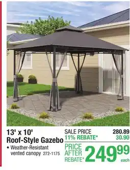 Menards Backyard Creations 13' x 10' Roof-Style Gazebo offer