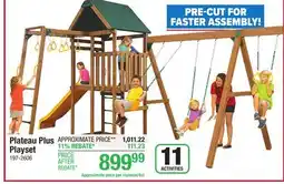 Menards PlayStar Plateau Plus Ready-to-Assemble 11 Activity Playset Material List offer
