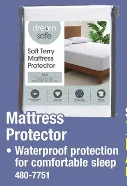 Menards Dream Safe Twin Soft Terry Mattress Protector offer