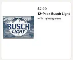 Walgreens 12-Pack Busch Light offer