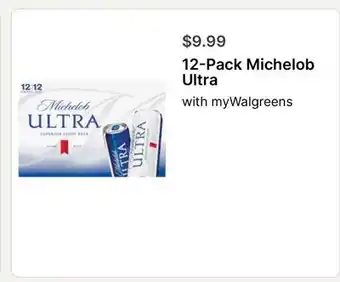 Walgreens 12-Pack Michelob Ultra offer