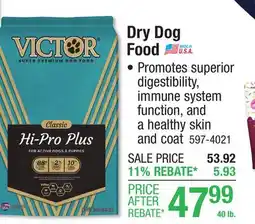 Menards VICTOR Classic Hi-Pro Plus Beef Dry Dog Food - 40 lb offer