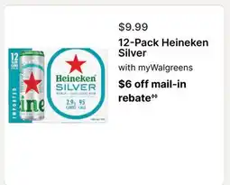 Walgreens 12-Pack Heineken Silver offer