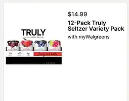 Walgreens Truly Seltzer Variety Pack offer