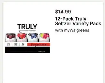 Walgreens Truly Seltzer Variety Pack offer