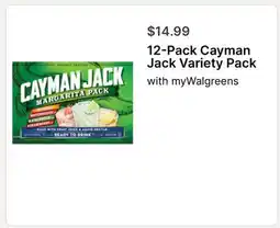 Walgreens 12-Pack Cayman Jack Variety Pack offer