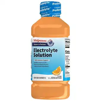 Walgreens Oral Electrolyte Solution With Zinc offer
