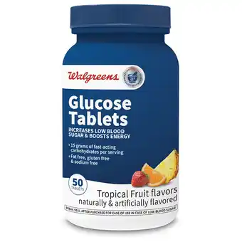 Walgreens Glucose Tablets Tropical Fruit offer