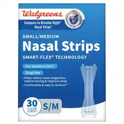 Walgreens Smart-Flex Nasal Strips Small/Medium offer