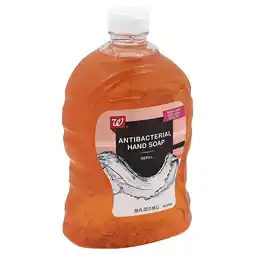 Walgreens Liquid Antibacterial Hand Soap, Refill Amber offer