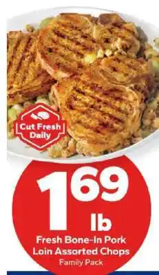 Save a Lot Fresh Bone-In Pork Loin Assorted Chops offer