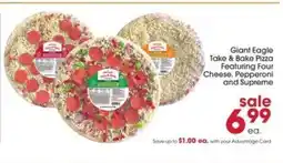 Giant Eagle Giant Eagle Take & Bake Pizza offer