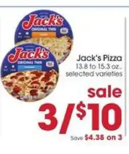 Giant Eagle Jack's Pizza offer