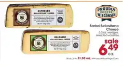 Giant Eagle Sartori Bellavitano Cheese offer