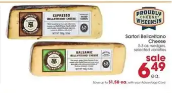 Giant Eagle Sartori Bellavitano Cheese offer
