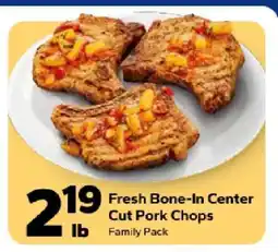 Save a Lot Fresh Bone-In Center Cut Pork Chops offer