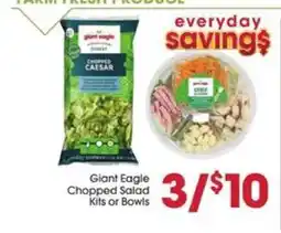 Giant Eagle Giant Eagle Chopped Salad Kits or Bowls offer