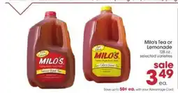 Giant Eagle Milo's Tea or Lemonade offer