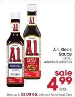 Giant Eagle A. 1. Steak Sauce offer