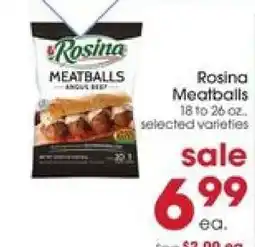 Giant Eagle Rosina Meatballs offer