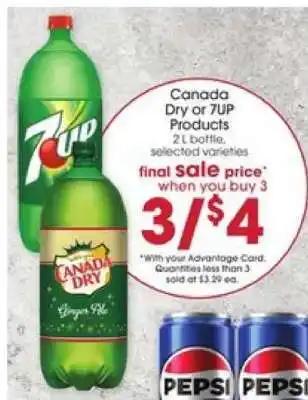 Giant Eagle Canada Dry or 7up Products offer