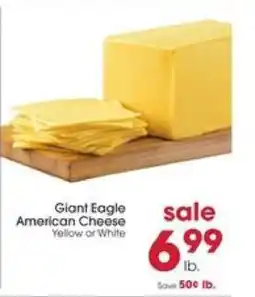 Giant Eagle Giant Eagle American Cheese offer