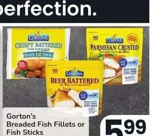 Albertsons Gorton's Breaded Fish Fillets or Fish Sticks - 18.2-24.5 oz., Frozen Select Varieties offer