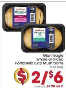 Giant Eagle Giant Eagle Portabella Cap Mushrooms offer