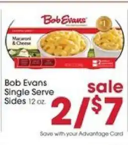Giant Eagle Bob Evans Single Serve Sides offer