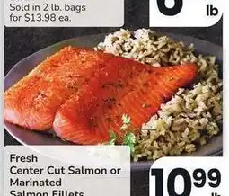 Albertsons Fresh Center Cut Salmon or Marinated Salmon Fillets - Farm Raised Atlantic offer
