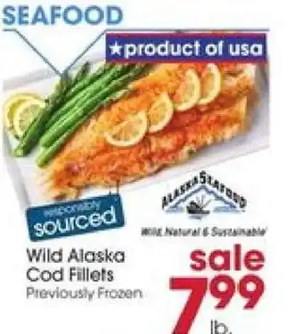 Giant Eagle Wild Alaska cod fillets offer