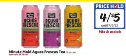 Winn Dixie Minute Maid Aguas Frescas Tea offer