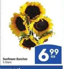 Albertsons Sunflower Bunches - 5 Stem offer