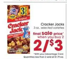 Giant Eagle Cracker Jacks offer