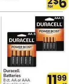Albertsons Duracell Batteries - 8 ct. AA or AAA Select Varieties offer