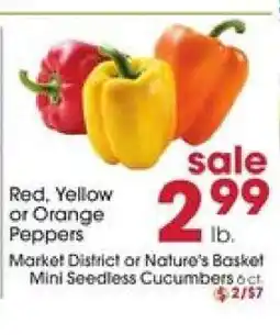 Giant Eagle Red, Yellow Or Orange Peppers offer