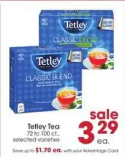Giant Eagle Tetley Tea offer