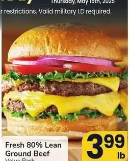 Albertsons Fresh 80% Lean Ground Beef - Value Pack offer