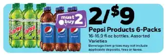 Save a Lot Pepsi Products 6-Packs offer