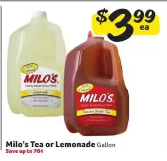 Winn Dixie Milo's Tea or Lemonade offer