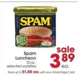 Giant Eagle Spam Luncheon offer