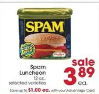 Giant Eagle Spam Luncheon offer