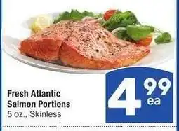 Albertsons Fresh Atlantic Salmon Portions - 5 oz., Skinless offer