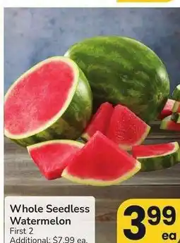Albertsons Whole Seedless Watermelon offer